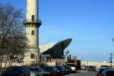 Warnemünde, Leuchtturm, Teepott, Sonnenmodell